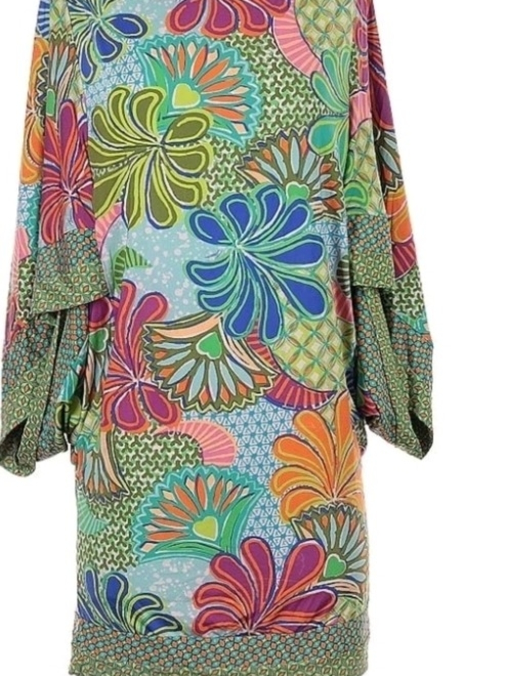 Trina Turk Multicolor Floral Print Swim Coverup